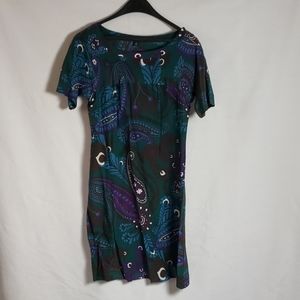 Paisley silk dress